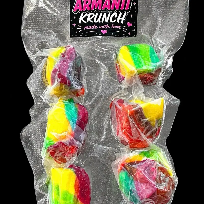 Tropical Fruit Roll Up Argo Cornstarch Box Chunks