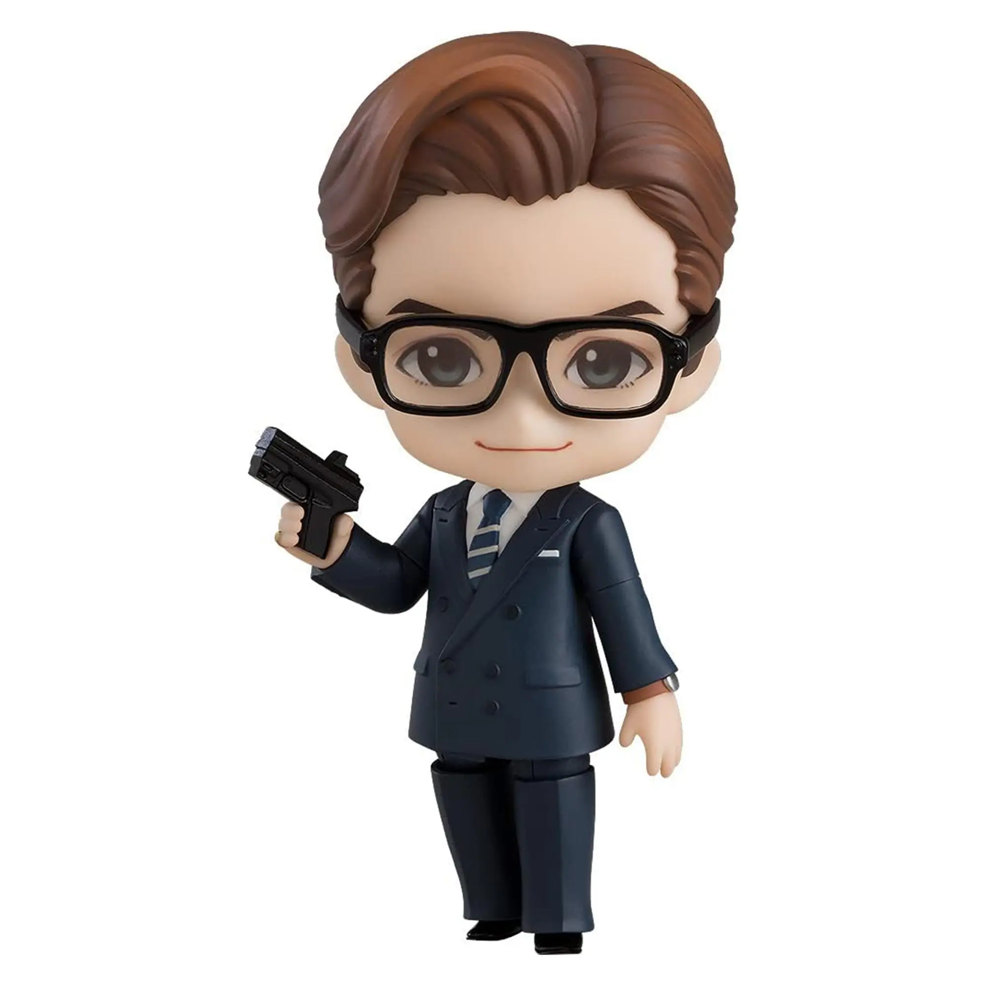 Kingsmen: The Golden Circle Gary Eggsy Unwin Nendoroid Action Figure, 4 Inches Action Figure Model, Figurines for Collectors, Adult Collectibles for Fans of Kingsman Franchise