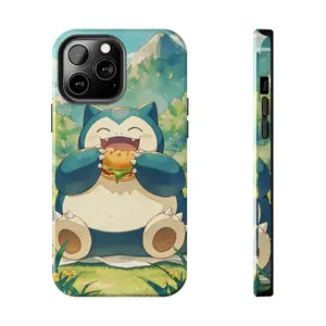 Snorlax "Munching Meadow" Picnic Phone Case Compatible with iPhone 17 16 15 14 13 12 11 8 SE XR X XS Max Pro Plus