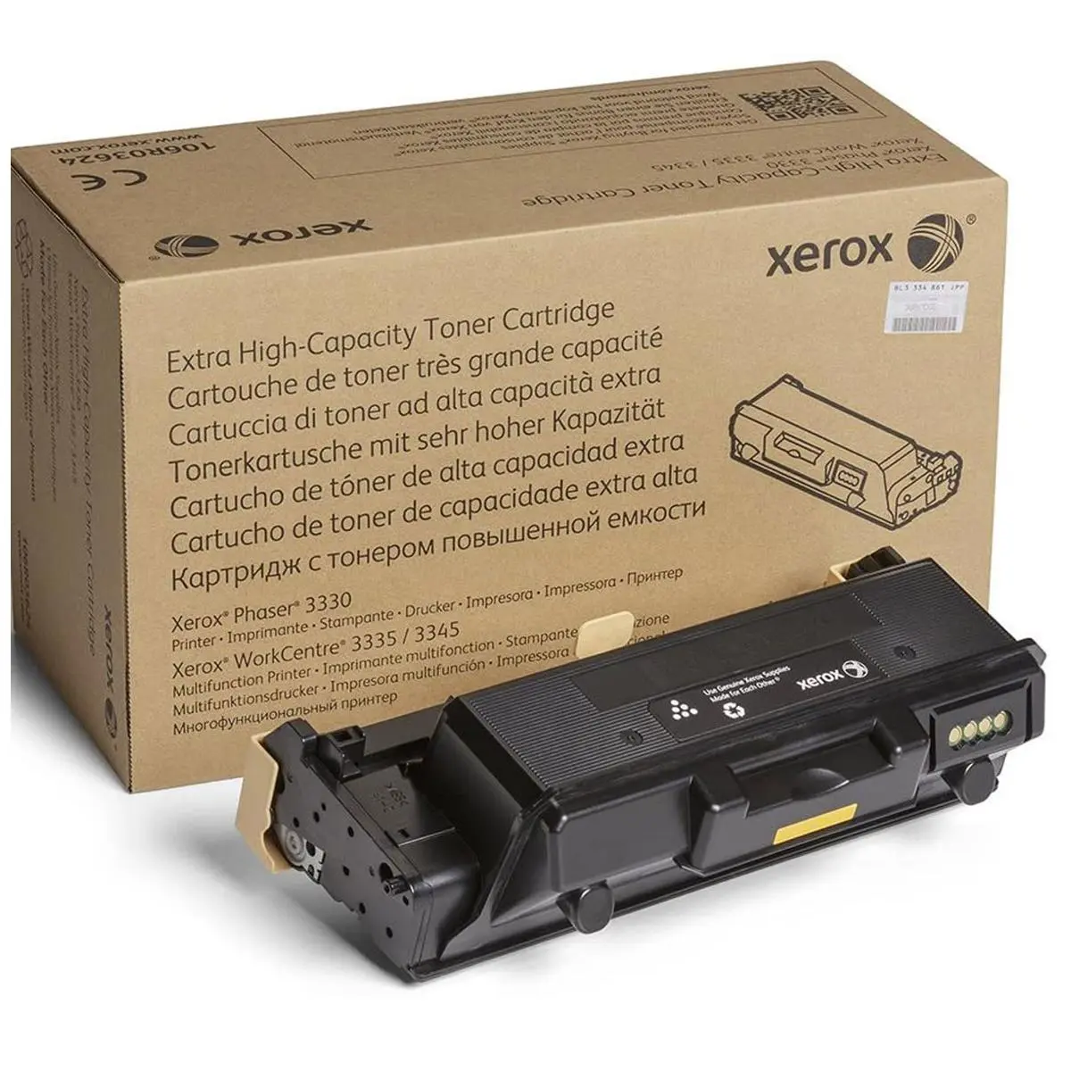 Xerox Black Extra High-Capacity Toner Cartridge for Select Phaser and WorkCentre Series Printers, 15,000 Pages Yield