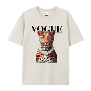 Fashion Leopard Graphic Tee Tshirt   Casual Womenswear Streetwear