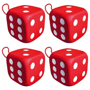 Morrell Targets Big High Roller 4PACK 10lbs 13x13x13 Red Foam 6-Sided Dice Cube Archery Target Durable Waterproof 21 Bullseyes for Crossbows Compound Bows
