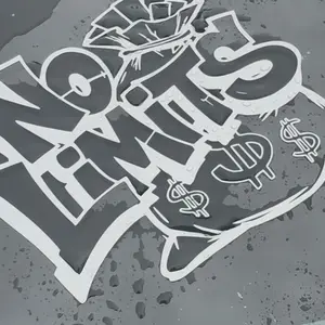 No limits money bags Decal Sticker