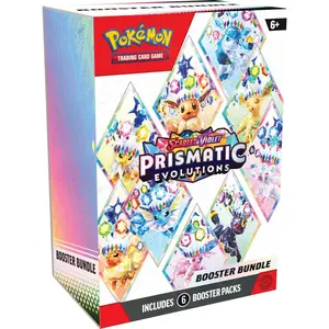 Pokémon Scarlet & Violet Prismatic Evolution Booster Bundle - 6-Packs of Trading Cards for Collectors and Players