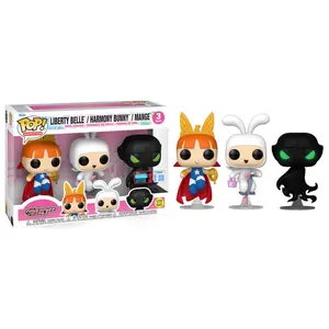 Funko Pop! Liberty Belle, Harmony Bunny, and Mange Glow in the Dark, The Powerpuff Girls 3-pk - 2025 Fall Convention Exclusive Vinyl Figure