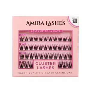 Amira Lashes Individual Cluster Lashes 10-16MM - Doll Eyes