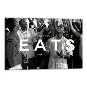 Funny Everybody Eats Canvas Painting Oil Painting Wall Art Canvas Poster Decorative Painting Corridor Decoration Home Bedroom Renovation The Savior of The Blank Wall in The Living Room