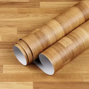 Self Adhesive Wood Butcher Easy to Clean Anti Oil Removable Wood Wallpaper Peel for Floor Kitchen Countertop Cabinets Door Table Desk Furniture Decal Wallpaper 15.7X118 Inches