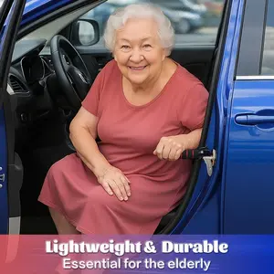 3-In-1 Car Door Handle Assist Kit, Car Accessories, Sturdy Rear Seat Entry-Exit Support, Emergency Glass Breaker, Ideal Gift for the Elderly