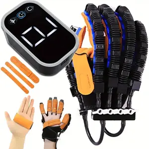 Rehabilitation Robotic Glove Upgrade Hemiplegic Hand Recovery Device, Finger and Hand Function Rehabilitation Trainer for Arthritis, Stroke, Hemiplegic Patients Healthcare Tool