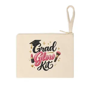 Grad Glow Kit Accessory Zipper Pouch | Graduation Makeup Bag