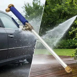 High-Pressure Expandable Car Wash Water Gun Home Powerful Nozzle Outdoor Cleaning Tool Portable Pressure Spray Gun Set 2 Pieces Pressure Washer Wand