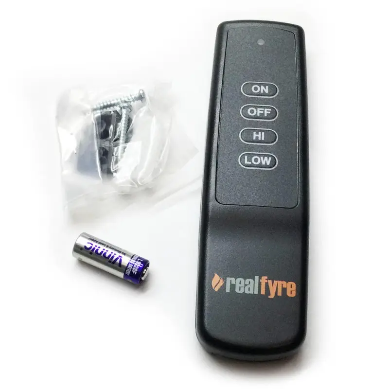 RealFyre Adjustable Variable Flame Remote Control - Glass Compatible Modern Accessory for Indoor Radiant Burners