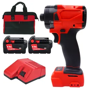 Brushless screwdriver/driver kit for lithium batteries and cordless impact driver set; high-quality tool set suitable for RVs, renovations, and more