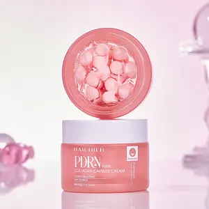 Collagen Capsule Cream, Long-Lasting Moisturizing Brightening, Niacinamide Formula, Suitable for Dry Sensitive Skin, All Light Complexions, 1.76oz/50g