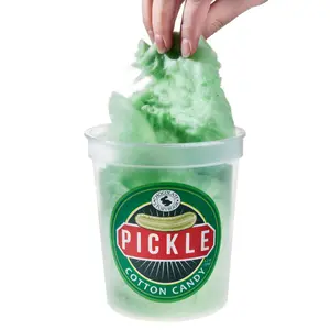 Pickle Flavored Cotton Candy - Sour Dill Flavored Cotton Candy, Made in the USA