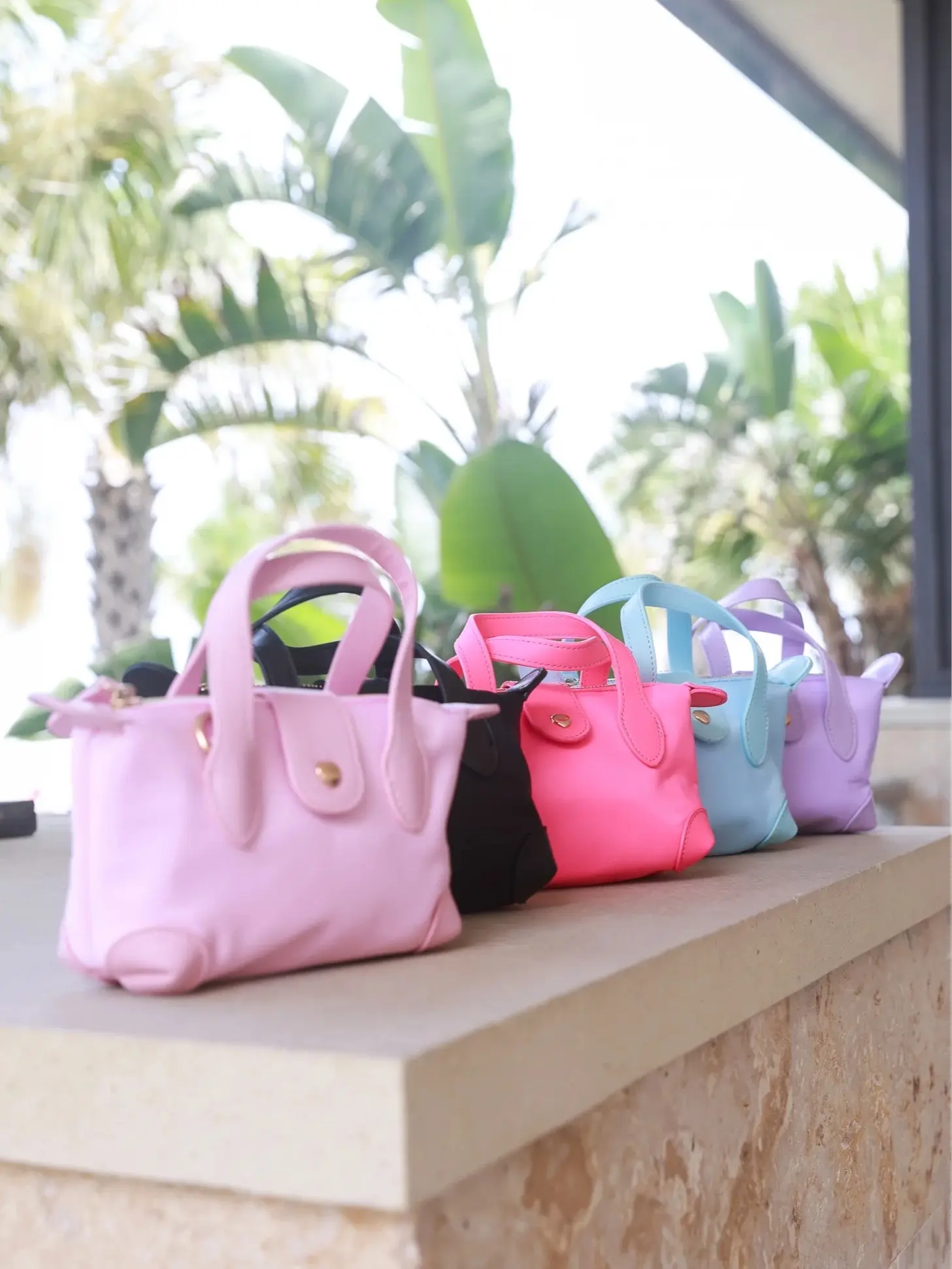 Audrey Laine Co. Women's Crossbody Bag for Women - Durable Nylon, Goldtone Hardware, Heart-Shaped Magnetic Snap, Adjustable Strap, Casual Chic Handheld Option, Hands-Free - Black,Pink,Hot Pink,Blue,Purple - 4.25in H x 6.5in W x 2.5in D, Affordable Fashion