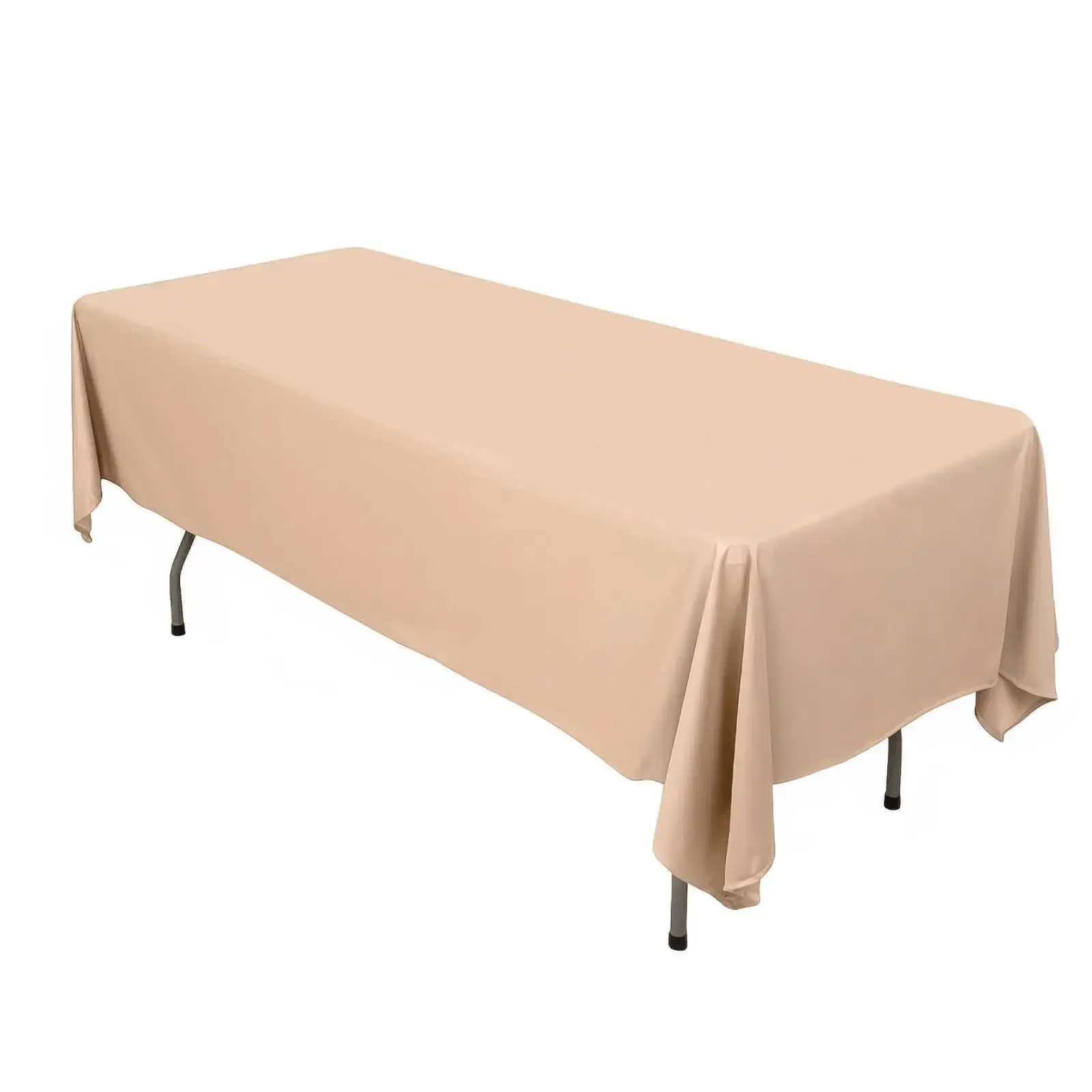 Large Size 60x102 in Solid Rectangle Scuba Tablecloth - Wrinkle-Free, Stain-Resistant, Machine Washable Commercial Grade Table Cover for Hospitality Events, Banquet Halls