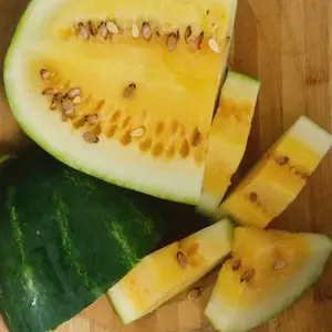 Organic Tendersweet Orange Watermelon Seeds (Citrullus lanatus) – Bright Orange Flesh, Extra Sweet, Ideal for Summer Treats – 10+ Seeds