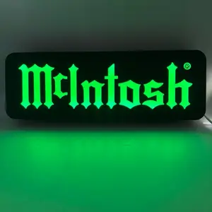 McIntosh Audio Stereo 10" Light Up LED Sign with USB Plug COB Technology Modern Mood Lighting Ambient Decor