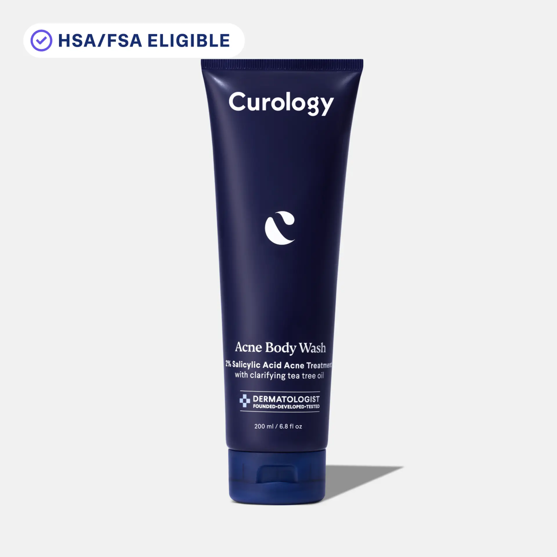 Curology Acne Body Wash | 2% Salicylic Acid + Tea Tree Oil | Body Wash for Bacne, Chest Acne, and Back Breakouts