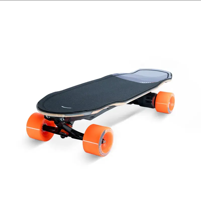 Exway Wave V2 99Wh Electric Skateboards with Rexus Remote, Bifrost 3.0 Smart Lighting,Top Speed of 24 Mph, Quick-Swap Battery, 440 LBS Max Load, Mini Cruiser for Adults & Teens