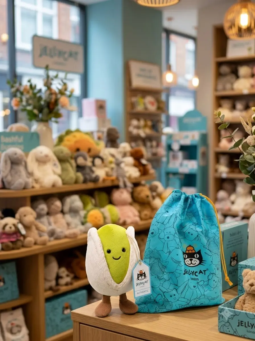 Jellycat Amuseables Horatio Pistachio Plush Official | US Ready to Ship | Bonus Jellycat Drawstring Gift Bag