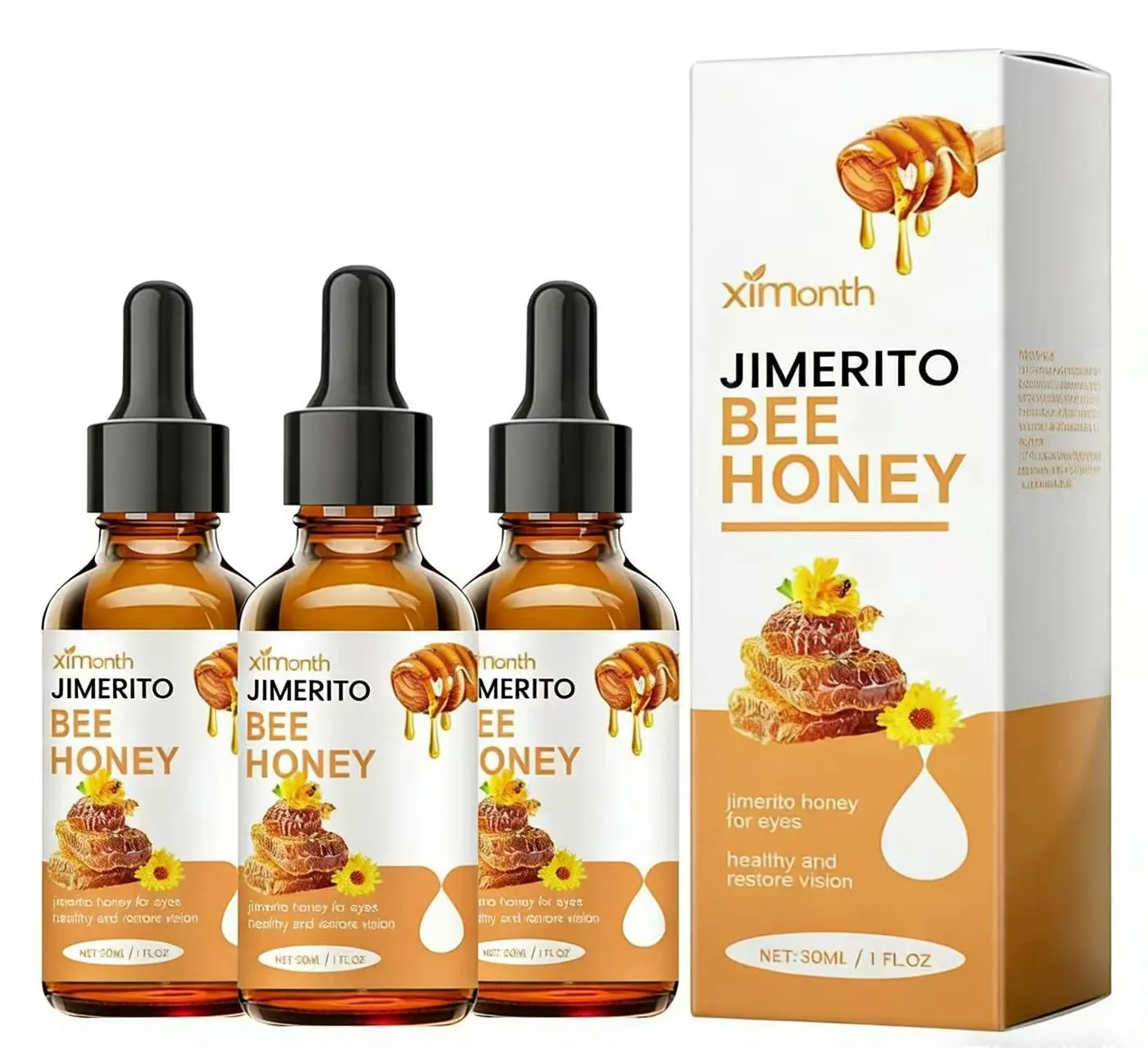 Honey Eye Drops Moisturizing Honey Eye Drops Refreshing Soothing for Dry Astringent Eyes Natural Ingredients Fast Acting Daily Use 30mL Moisturizer  Moisture Hydrate Hydrating Eyedrops Eye Health Products Eye Solution