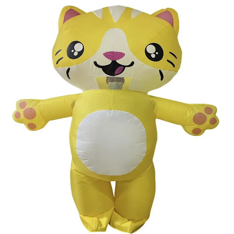 Cartoon kitten inflatable suit