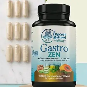 Forever Natural Botanicals Gastro Zen 1500 mg per Serving 90 Capsules for Digestive Health Dietary Supplement