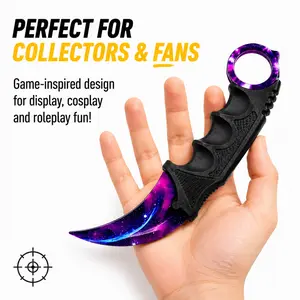 Gaming Claw Fidget Spinner Toy – CS:GO Inspired Rotating Desk Gadget, No-Blade Plastic Stress Relief Tool, Smooth Spin Finger Toy for Gamers, DIY Enthusiasts, Office Desk, Home Décor & Unique Gift