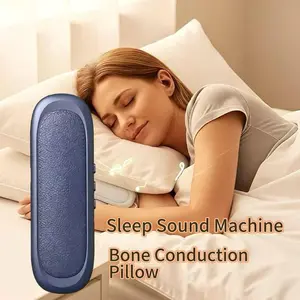 Sleep Bluetooth Under Pillow Speaker, Bone Conduction Technology, 3D White Noise, Volume Control and Sleep Timer, Side Lying Friendly, Sleep Speaker, Portable Travel, Natural Sound, Suitable for Gift Giving, Mother, Father, Family, Bedroom
