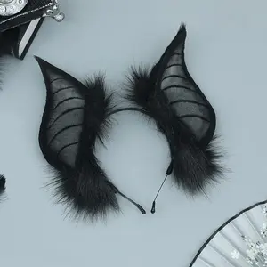 Christmas halloween  Bat Design Ear Headband, 1 Count Bat Ear Headband for Women & Girls, Fashion Hair Accessories for Party, Cosplay, Stage Performance, Bar, Festival