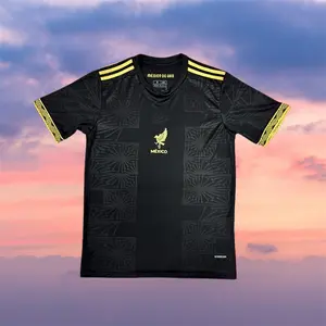 24 25 Club America Mexico National Home Black Short Sleeve Soccer Jersey