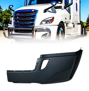 Torque Side Bumper Cover Replacement (with Fog Light Hole) for 2018 2019 2020 2021 2022 Freightliner Cascadia Semi Trucks Driver Left Side LHD (TR444-L)