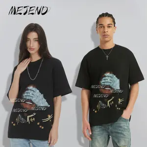 Mens Classic Graphic Tees,  (No Rhinestones)Cotton Crewneck Tee, Casual Fit Top, Summer Streetwear Shirts, Unisex Oversized Vintage-Style T-Shirts for Men