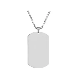 High-End European and American Military Brand Stainless Steel Necklaces, Custom Engraved Fashion Costume Jewelry Accessories, Custom Engraved Necklaces