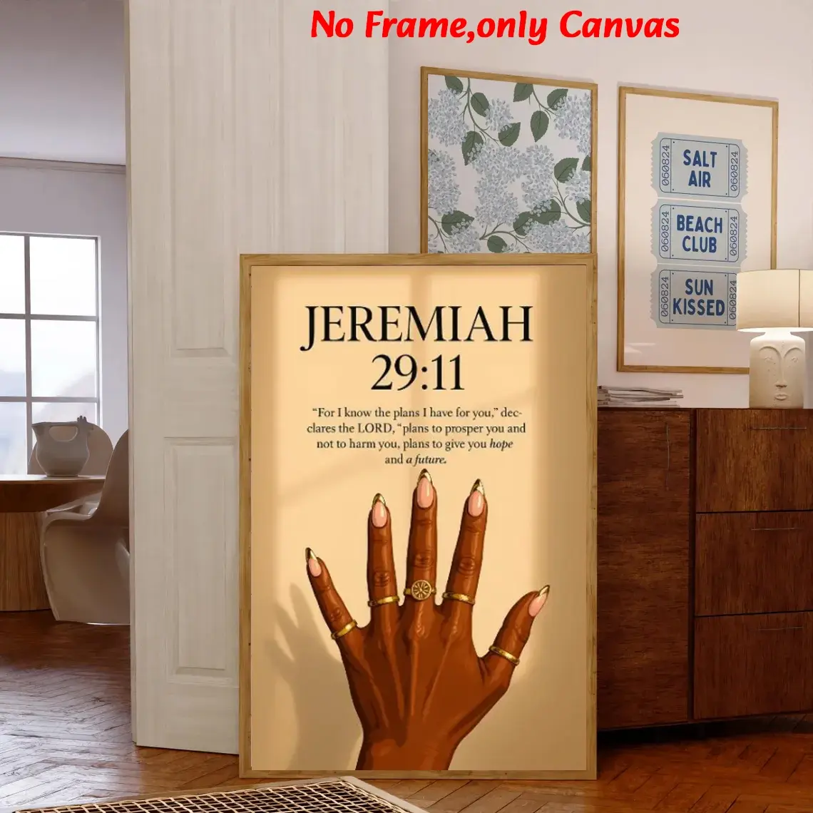 1 pc, wall art, Home Wall Decor, Classic Prints, Religious Prints, vintage poster, christian black mural print, jesus faith bible quote poster, black woman painting, living room decor, bedroom decor aesthetic, apartment decor, housewarming gift, unframed