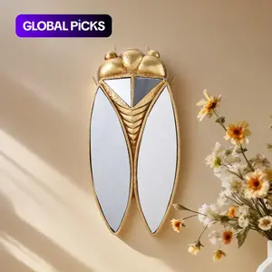 Resin Mirror Gold Beetle Home Decor Hanging Ornament, Unique Design for Insect Enthusiasts, Perfect for Wall Mounted Decor #GLOBAL PICKS
