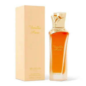 MAISON ASRAR Vanilla Aura Women's EDP Spray (100ML) - Gourmand Fragrance, Aromatic Amberwood, Citrus & Caramel Blend Notes, Radiant Women Perfumes
