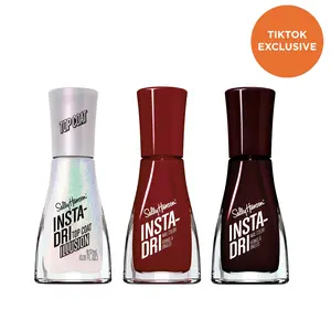 Sally Hansen Insta-Dri Espresso Yourself Bundle: Insta Dri Nail Polish Duo with Top Coat
