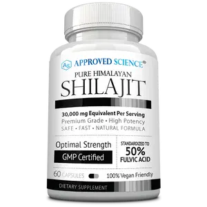 Approved Science Shilajit – 500mg with Fulvic Acid – Boosts Energy, Stamina & Mental Clarity – Supports Vitality, Mineral Absorption & Healthy Aging – Vegan, Non-GMO – 60 Capsules – Made in USA