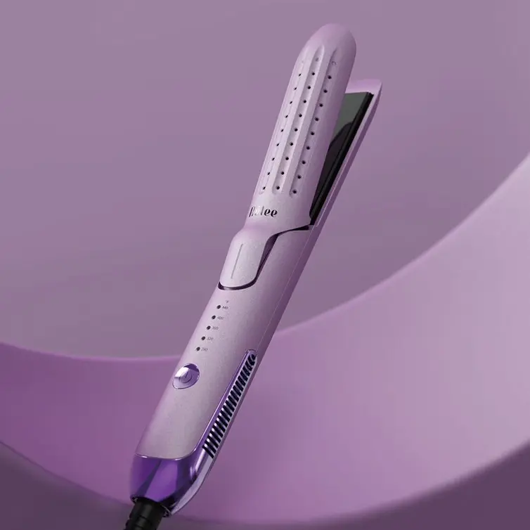 Relee Anion Straightening and Curling Iron, 1 Inch Curling Wand, Anti-Scald & 5 Temps for Long Short Hair