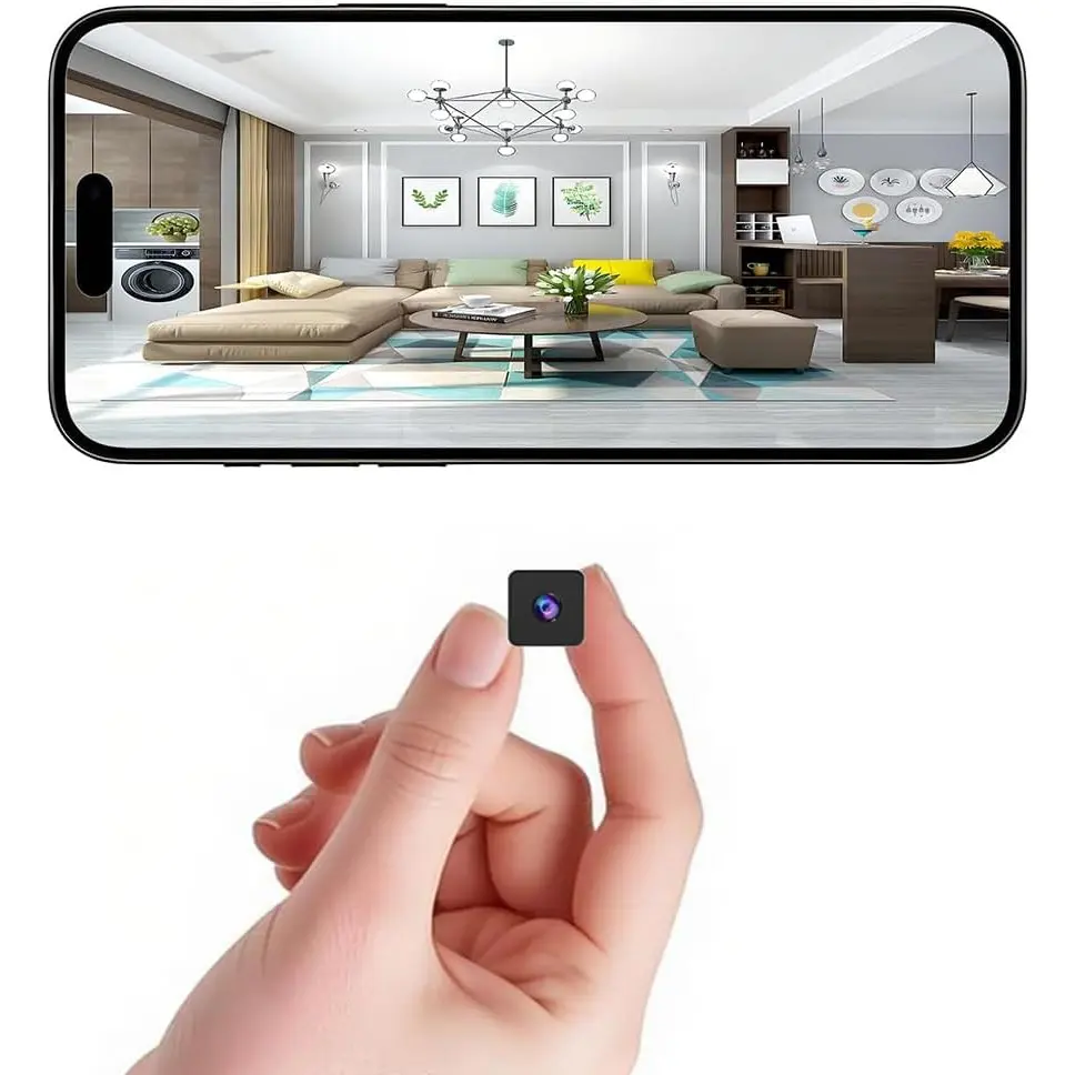 Mini Wireless Magnetic spy Camera Small Home HD Security WiFi 1080P Micro Nanny Cam with Motion Detection,Cloud & SD Storage,Night Vision,Wide Angle Tiny Cameras for Home Baby Office Indoor Outdoor