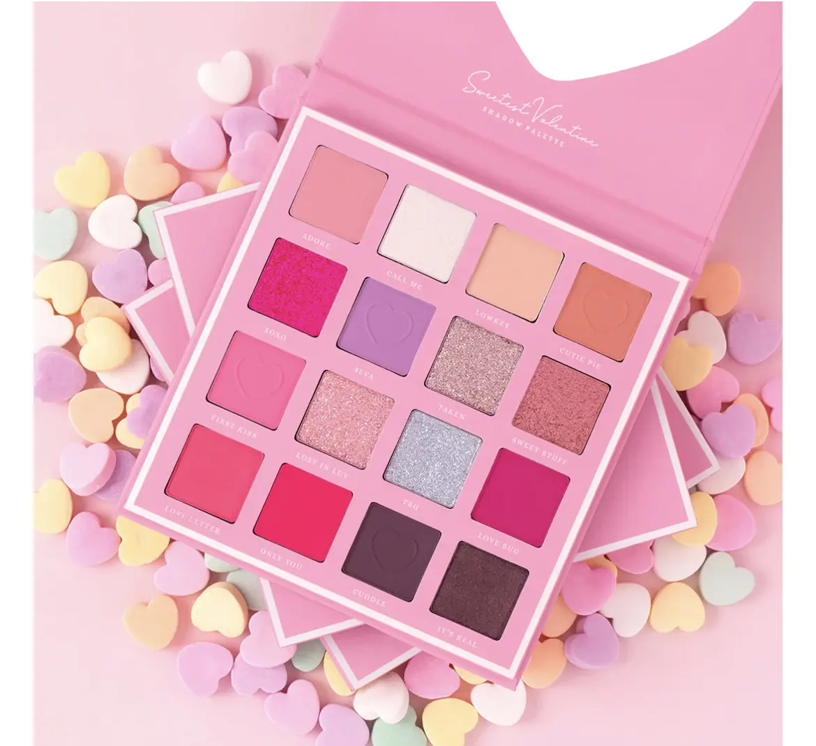 bebella SWEETEST VALENTINE EYESHADOW PALETTE and  blushed PALETTE