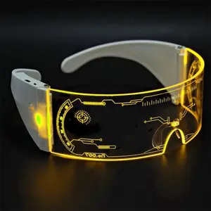 LED technology luminous cycling glasses night travel anti-collision luminous shiny goggles cool