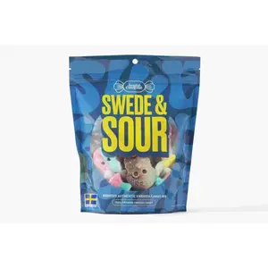 Swedish Candy Club Swede & Sour - 1.5 lbs Assorted Authentic Swedish Candy Mix with Six Types of BUBS & More Sweet Snacks - BUBS, Bonbon, Candy Mix Banana Foam-New Mix