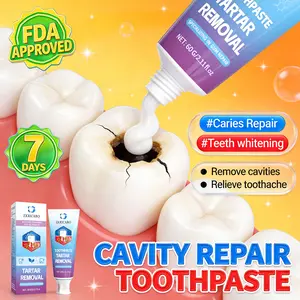 ZKRICARO anti-cavity toothpaste, FDA certified, strengthens tooth enamel, removes plaque, contains natural ingredients, and promotes oral health.