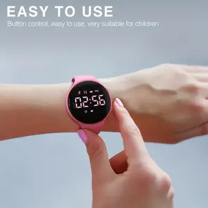 Neutral LED watch pedometer, digital walking tracker, vibrating alarm clock, stopwatchRAIMENTRY