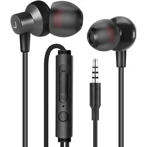 Wired Headphones with Microphone - Earbuds Universal Compatibility with All 3.5mm Devices- Earphones with Mic Compatible with Samsung